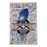 1985 Bears Super Bowl XX 11x17 Photo Team-Signed By (23) with Dan Hampton, Mike Singletary, Tom Thayer, Matt Suhey (Beckett & JSA) at PristineAuction.com
