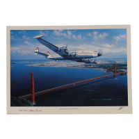 Larry Girard Signed Stan Stokes "Sentimental Journey" Lithograph Inscribed "TWA CAPT." (AIV) at PristineAuction.com