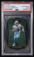 Justin Herbert Signed 2020 Select #144 RC (PSA | Autograph Graded BGS Authentic) at PristineAuction.com
