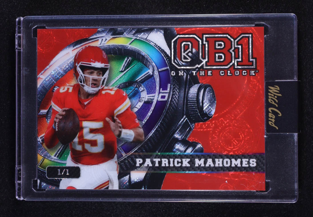 Patrick Mahomes II 2024 Wild Card QB1 On The Clock Red #OCW-RD-PM2 #1/1 at PristineAuction.com Patrick Mahomes II 2024 Wild Card QB1 On The Clock Red #OCW-RD-PM2 #1/1 at PristineAuction.com