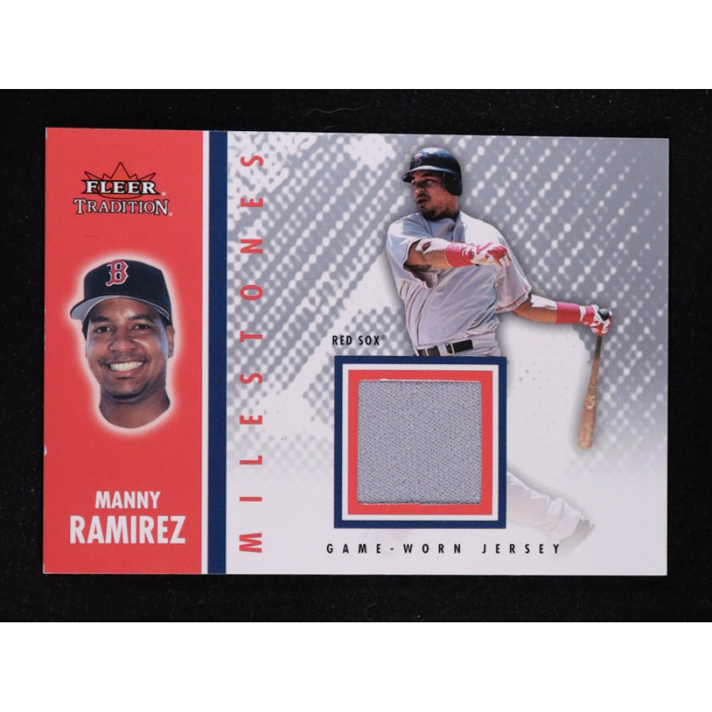 Manny Ramirez 2003 Fleer Tradition Update Milestones Game Jersey #MR at PristineAuction.com