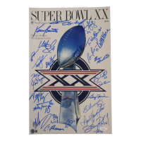1985 Bears Super Bowl XX 11x17 Photo Team-Signed By (23) with Dan Hampton, Mike Singletary, Tom Thayer, Matt Suhey (Beckett & JSA) at PristineAuction.com
