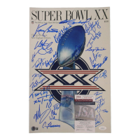 1985 Bears Super Bowl XX 11x17 Photo Team-Signed By (23) with Dan Hampton, Mike Singletary, Tom Thayer, Matt Suhey (Beckett & JSA) at PristineAuction.com