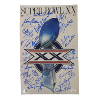 1985 Bears Super Bowl XX 11x17 Photo Team-Signed By (23) with Dan Hampton, Mike Singletary, Tom Thayer, Matt Suhey (Beckett & JSA) at PristineAuction.com