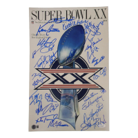 1985 Bears Super Bowl XX 11x17 Photo Team-Signed By (23) with Dan Hampton, Mike Singletary, Tom Thayer, Matt Suhey (Beckett & JSA) at PristineAuction.com