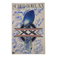 1985 Bears Super Bowl XX 11x17 Photo Team-Signed By (23) with Dan Hampton, Mike Singletary, Tom Thayer, Matt Suhey (Beckett & JSA) at PristineAuction.com