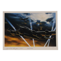 Robert Ferguson Signed Stan Stokes "Night Raiders" Lithograph Inscribed "F/LT" & "R.A.F." (AIV) at PristineAuction.com