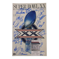 1985 Bears Super Bowl XX 11x17 Photo Team-Signed By (23) with Dan Hampton, Mike Singletary, Tom Thayer, Matt Suhey (Beckett & JSA) at PristineAuction.com