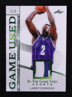 Larry Johnson 2025 Leaf ITG Used Sports Game Used Memorabilia Emerald Foil JSY #GM25 #1/3 at PristineAuction.com