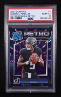 Michael Penix Jr. 2024 Panini Donruss Rated Rookies Retro #7 RC (PSA 10) at PristineAuction.com
