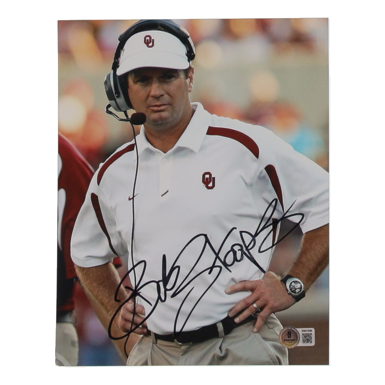Bob Stoops Signed Oklahoma Sooners 8x10 Photo (Beckett) at PristineAuction.com Bob Stoops Signed Oklahoma Sooners 8x10 Photo (Beckett) at PristineAuction.com