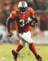 Rickey Williams Signed Dolphins 16x20 Photo (JSA) at PristineAuction.com
