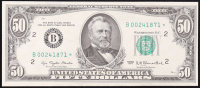 1977 U.S. $50 Federal Reserve "Star" Note, New York - Fr. 2307* (B* Block) Signed: Morton / Blumenthal at PristineAuction.com