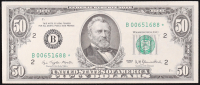 1977 U.S. $50 Federal Reserve "Star" Note, New York - Fr. 2307* (B* Block) Signed: Morton / Blumenthal at PristineAuction.com