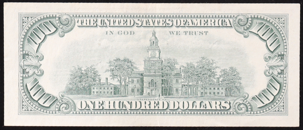 1966 U.S. $100 Legal Tender Note, Red Seal - Fr. 1550 (AA Block) Signed: Granahan / Fowler at PristineAuction.com 1966 U.S. $100 Legal Tender Note, Red Seal - Fr. 1550 (AA Block) Signed: Granahan / Fowler at PristineAuction.com