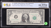 1963-B U.S. $1 Federal Reserve "Barr-Star" Note, Richmond - Fr. 1902-E* (E* Block) Signed: Granahan / Barr (PCGS Choice Unc 64 PPQ) at PristineAuction.com