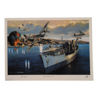 Sir Ivor Broom Signed Stan Stokes "Dangerous Duty" Lithograph (AIV) at PristineAuction.com