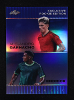 Alejandro Garnacho / Endrick 2023 Leaf Metal Special Release Exclusive Rookie Edition Prismatic Blue #ERE05 #7/20 at PristineAuction.com