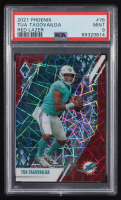 Tua Tagovailoa 2021 Panini Phoenix Red Lazer #76 #242/285 (PSA 9) at PristineAuction.com