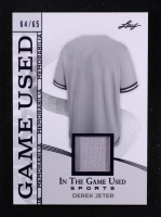 Derek Jeter 2025 Leaf ITG Used Sports Game Used Memorabilia Blue Foil JSY #GM11 #64/65 at PristineAuction.com