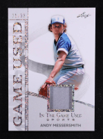 Andy Messersmith 2025 Leaf ITG Used Sports Game Used Memorabilia Silver Sparkle Foil JSY #GM4 #21/30 at PristineAuction.com