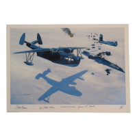 William Kearns, James Ball, & James Robbins Signed Stan Stokes "Antarctic Mayday" Lithograph (AIV) at PristineAuction.com