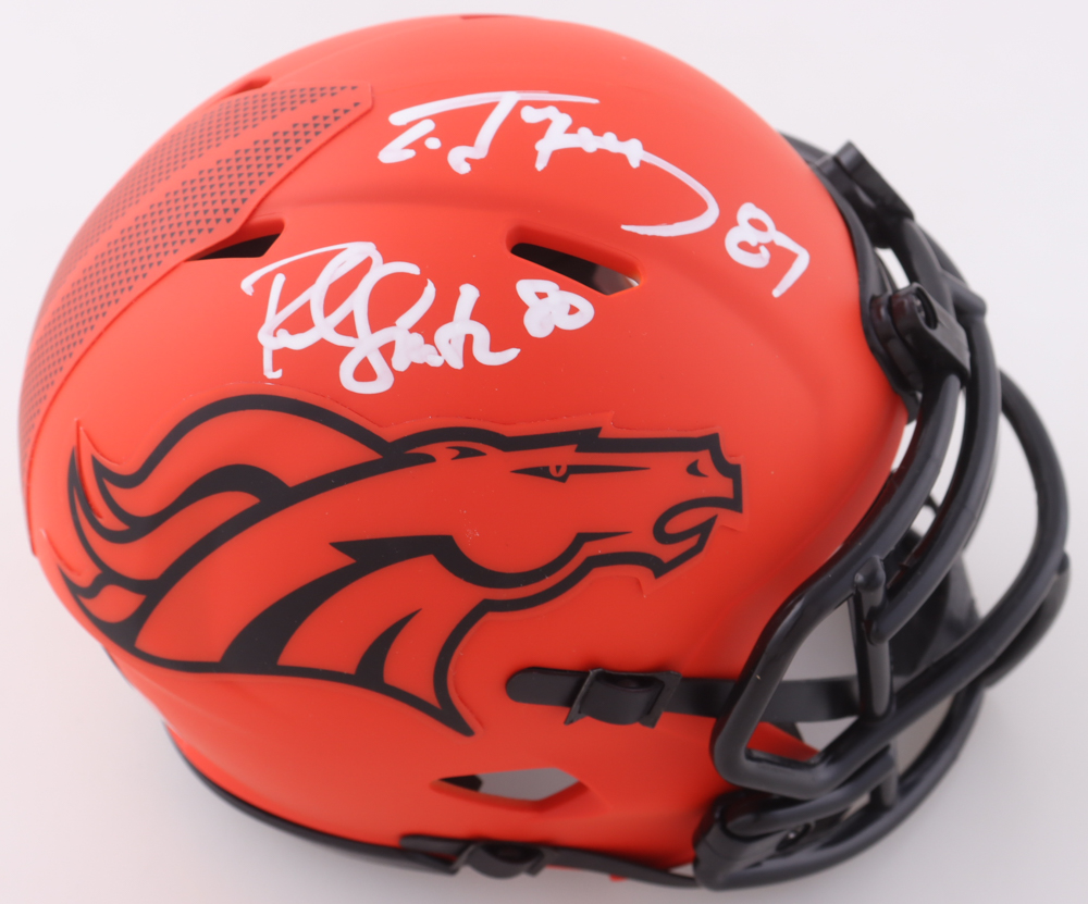 Rod Smith & Ed McCaffrey Signed Rave Alternate Speed Mini Helmet (Beckett) at PristineAuction.com Rod Smith & Ed McCaffrey Signed Rave Alternate Speed Mini Helmet (Beckett) at PristineAuction.com