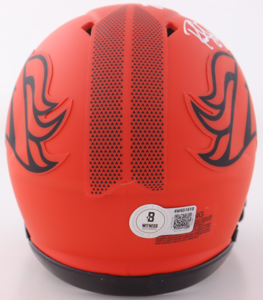 Rod Smith & Ed McCaffrey Signed Rave Alternate Speed Mini Helmet (Beckett) at PristineAuction.com Rod Smith & Ed McCaffrey Signed Rave Alternate Speed Mini Helmet (Beckett) at PristineAuction.com