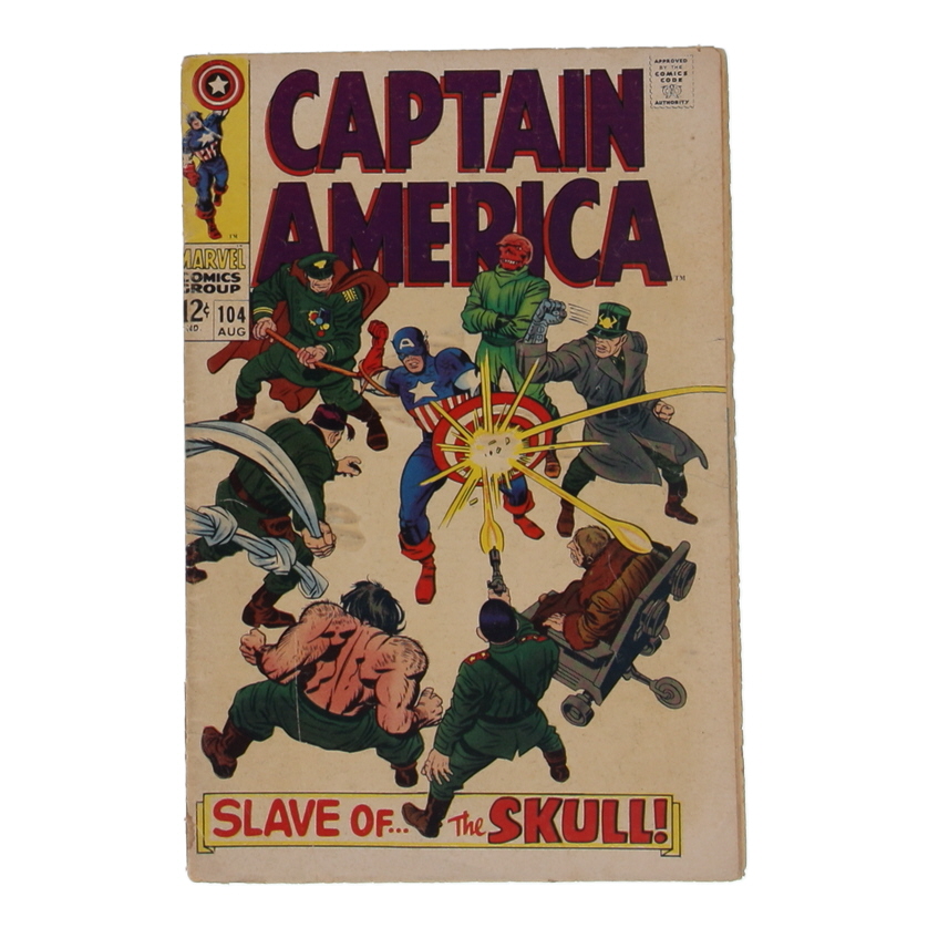 1968 "Captain America" Issue #104 Marvel Comic Book at PristineAuction.com 1968 "Captain America" Issue #104 Marvel Comic Book at PristineAuction.com