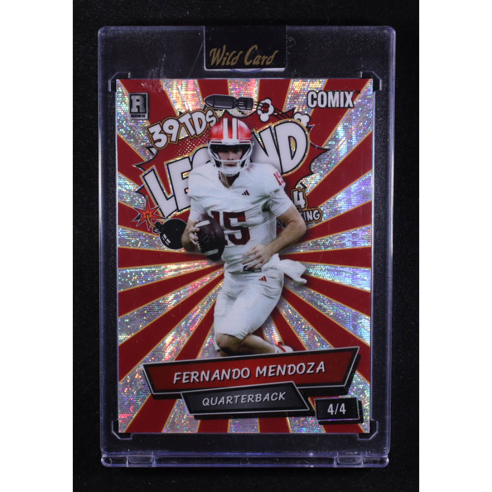 Fernando Mendoza 2025 Wild Card Comix Legend Disco Ball #FM011 #4/4 RC at PristineAuction.com