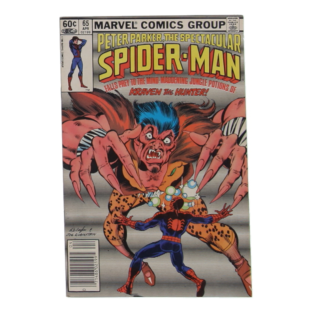 1982 "The Spectacular Spider-Man" Issue #65 Marvel Comic Book at PristineAuction.com