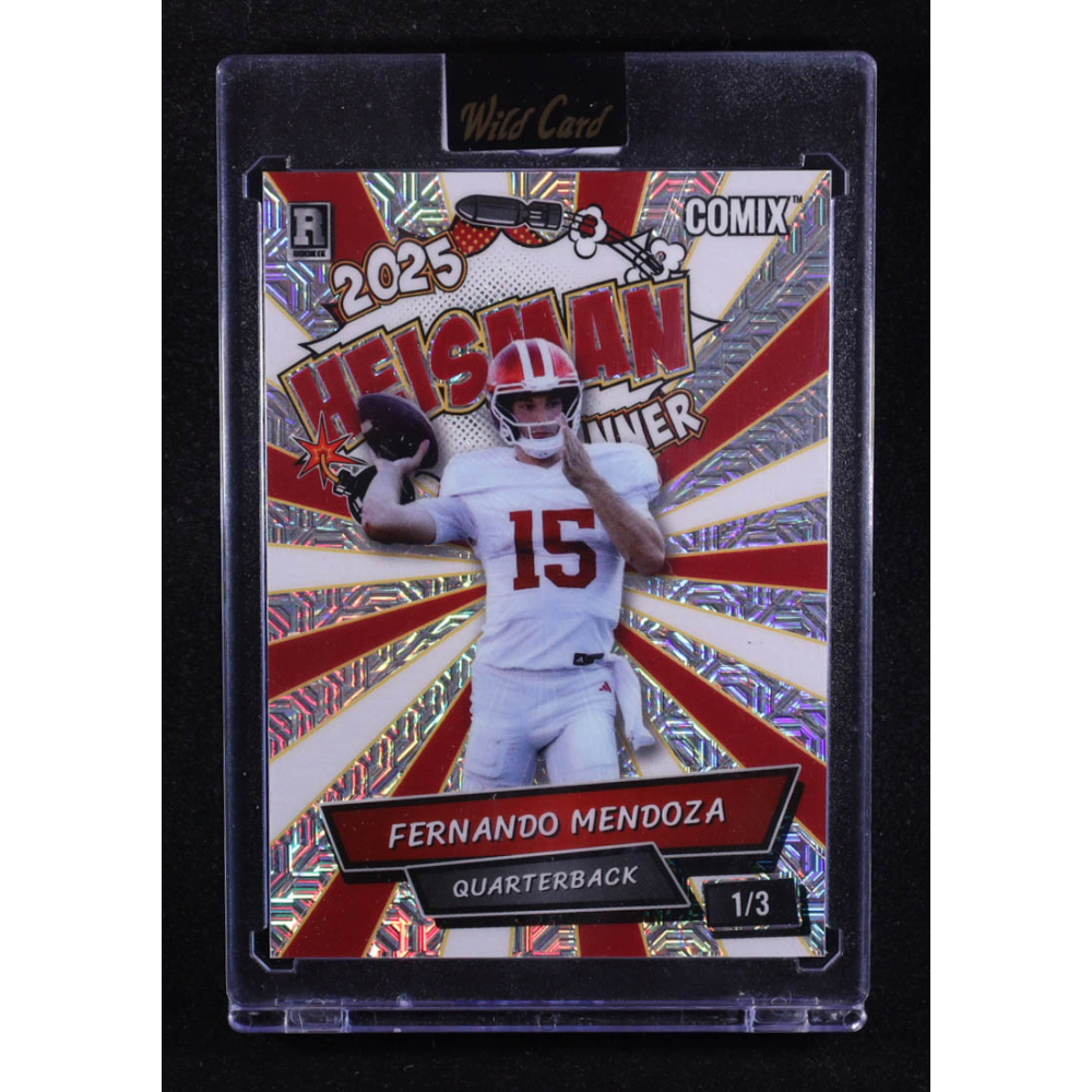Fernando Mendoza 2025 Wild Card Comix Heisman Mojo #FM04 #1/3 RC at PristineAuction.com