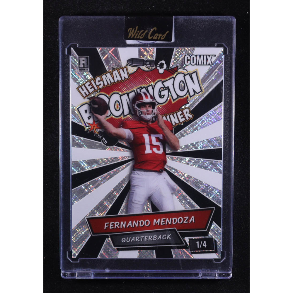 Fernando Mendoza 2025 Wild Card Comix Bloomington Cross Hatch #FM07 #1/4 RC at PristineAuction.com