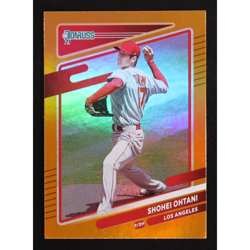 Shohei Ohtani 2021 Donruss Holo Orange #199 at PristineAuction.com
