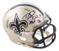 Drew Brees Signed Saints Speed Mini Helmet Inscribed "HOF 26" (Beckett) at PristineAuction.com