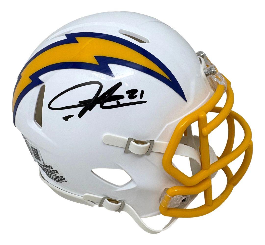 LaDainian Tomlinson Signed Chargers Alternate Speed Mini Helmet (Beckett) at PristineAuction.com LaDainian Tomlinson Signed Chargers Alternate Speed Mini Helmet (Beckett) at PristineAuction.com