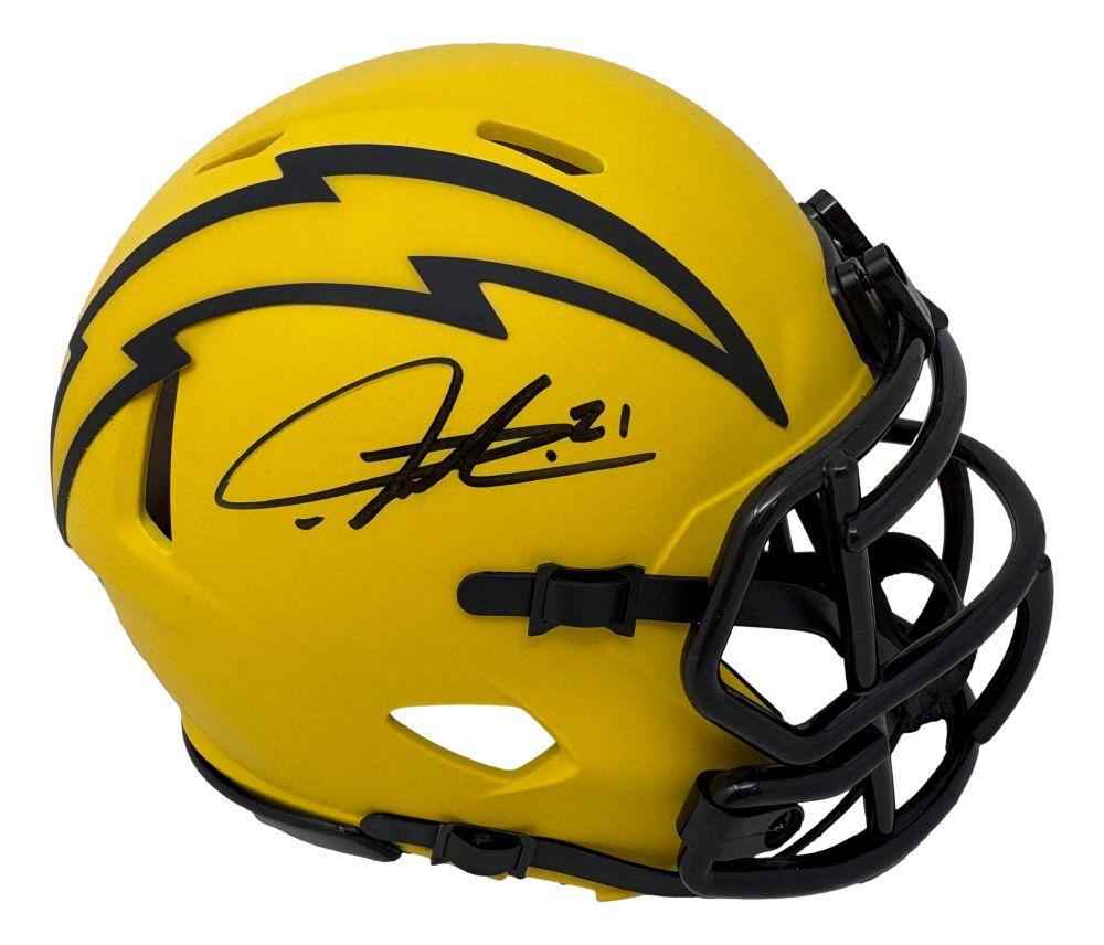LaDainian Tomlinson Signed Chargers Rave Alternate Speed Mini Helmet (Beckett) at PristineAuction.com LaDainian Tomlinson Signed Chargers Rave Alternate Speed Mini Helmet (Beckett) at PristineAuction.com