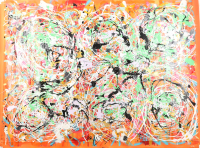 "Orbit Of Energy" 2026 36x50 Original Painting on Canvas by Tadas Zaicikas | TedyZet (Zaicikas) at PristineAuction.com