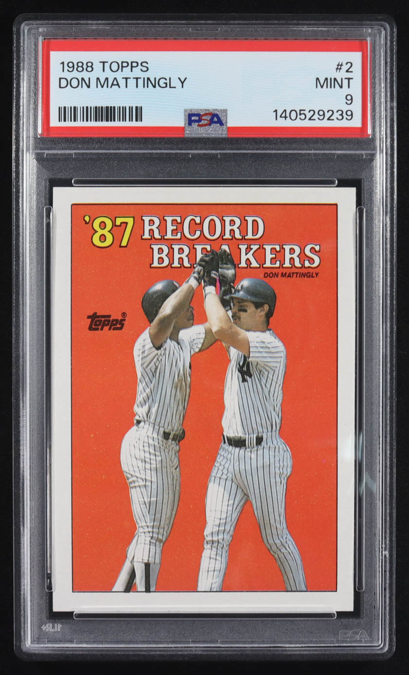 Don Mattingly 1988 Topps #2 (PSA 9) at PristineAuction.com Don Mattingly 1988 Topps #2 (PSA 9) at PristineAuction.com