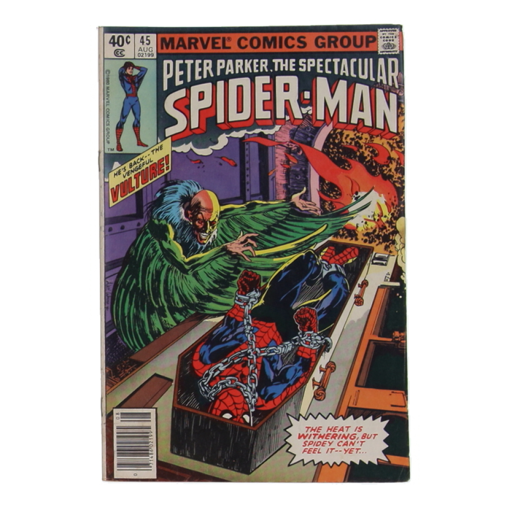 1980 "The Spectacular Spider-Man" Issue #45 Marvel Comic Book at PristineAuction.com