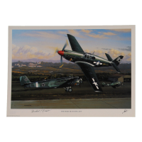 Michael T. Russo Signed Stan Stokes "The First Mustang Ace" Lithograph (AIV) at PristineAuction.com
