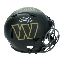 Terry McLaurin Signed Commanders Full-Size Authentic On-Field Salute to Service Alternate Speed Helmet (Beckett) at PristineAuction.com