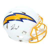 Omarion Hampton Signed Chargers Full-Size Authentic On-Field Alternate Speed Helmet (Beckett) at PristineAuction.com