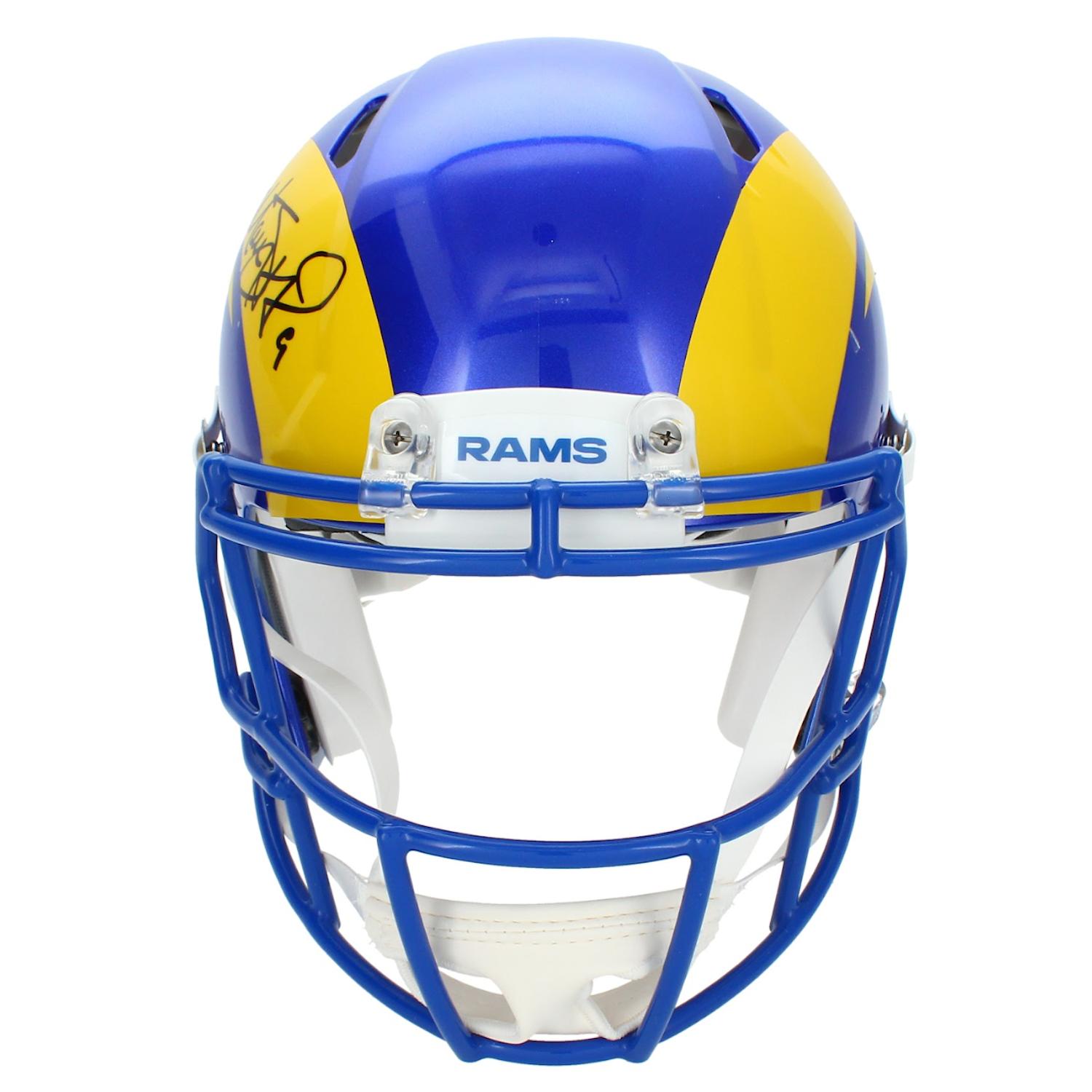 Matthew Stafford Signed Rams Full-Size Authentic On-Field Speed Helmet (Beckett) at PristineAuction.com Matthew Stafford Signed Rams Full-Size Authentic On-Field Speed Helmet (Beckett) at PristineAuction.com