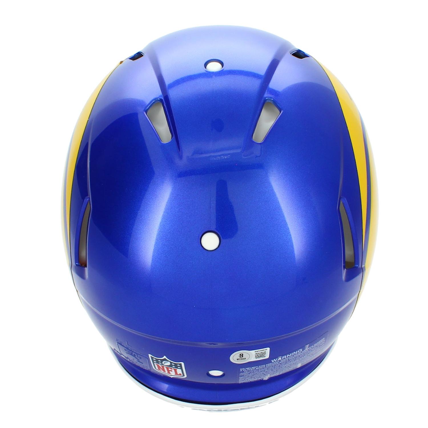 Matthew Stafford Signed Rams Full-Size Authentic On-Field Speed Helmet (Beckett) at PristineAuction.com Matthew Stafford Signed Rams Full-Size Authentic On-Field Speed Helmet (Beckett) at PristineAuction.com