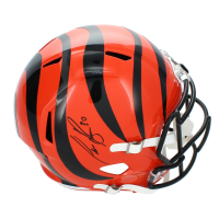 Chase Brown Signed Bengals Full-Size Speed Helmet (Beckett) at PristineAuction.com