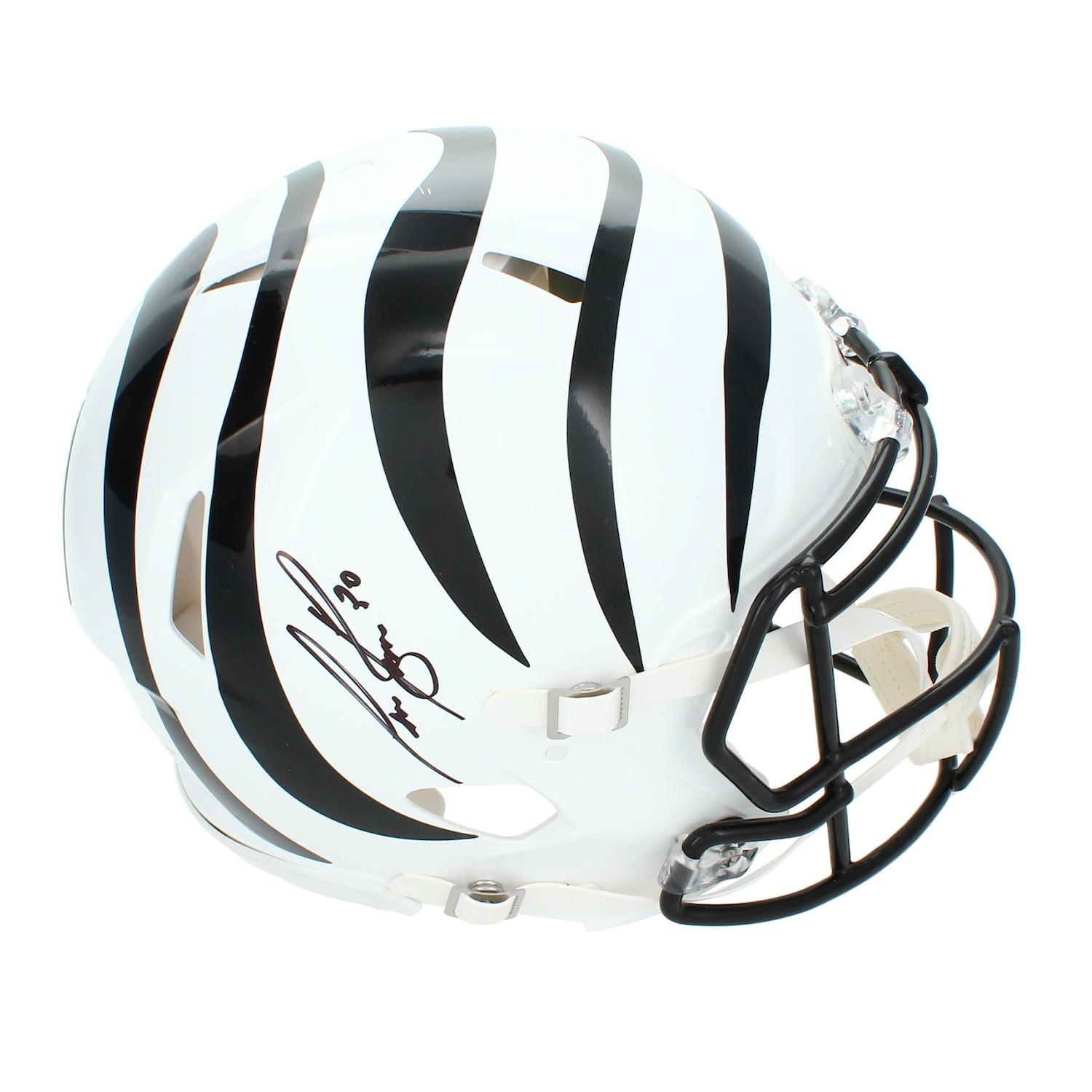 Chase Brown Signed Bengals Full-Size Authentic On-Field Alternate Speed Helmet (Beckett) at PristineAuction.com Chase Brown Signed Bengals Full-Size Authentic On-Field Alternate Speed Helmet (Beckett) at PristineAuction.com
