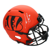Chase Brown Signed Bengals Full-Size Rave Alternate Speed Helmet (Beckett) at PristineAuction.com