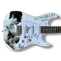 Yungblud Signed "Idols" Custom Stratocaster Guitar with Hand-Drawn Sketch (JSA) at PristineAuction.com