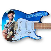 Luke Bryan Signed Custom Stratocaster Guitar (JSA) at PristineAuction.com